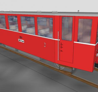 M131电车SU模型下载_sketchup草图大师SKP模型