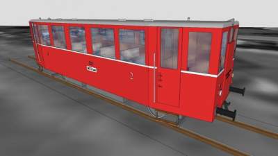 M131电车SU模型下载_sketchup草图大师SKP模型