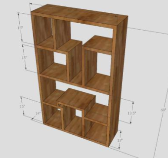 办公室分配器书柜SU模型下载_sketchup草图大师SKP模型