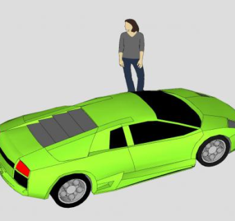 兰博基尼LP640跑车SU模型下载_sketchup草图大师SKP模型