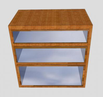 英文倚墙式书架SU模型下载_sketchup草图大师SKP模型