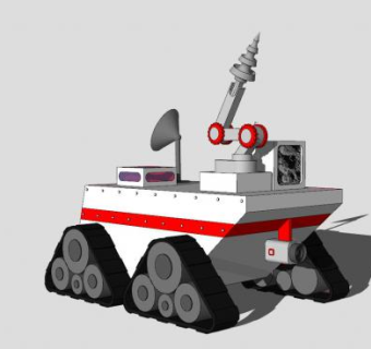 采矿车SU模型下载_sketchup草图大师SKP模型