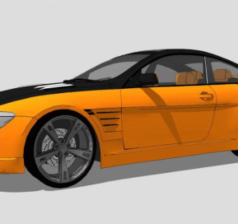 宝马M6赛车SU模型下载_sketchup草图大师SKP模型
