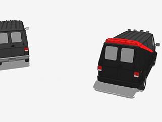 GMC商务车和雪佛兰G20汽车SU模型下载_sketchup草图大师SKP模型