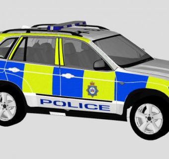西约克郡宝马X5警车SU模型下载_sketchup草图大师SKP模型