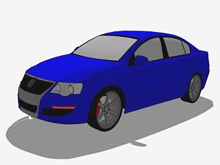大众帕萨特Mk6汽车SU模型下载_sketchup草图大师SKP模型