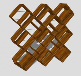 传统书柜系统SU模型下载_sketchup草图大师SKP模型