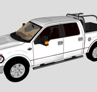 福特F150皮卡2014款SU模型下载_sketchup草图大师SKP模型