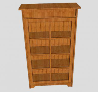 现代你的书架SU模型下载_sketchup草图大师SKP模型