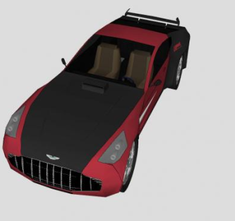 阿斯顿马丁One77跑车SU模型下载_sketchup草图大师SKP模型