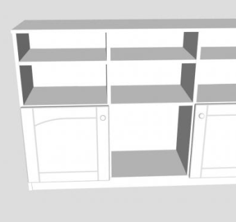 低比安科费奥里书架SU模型下载_sketchup草图大师SKP模型