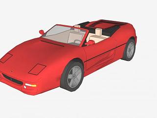 法拉利458敞篷跑车SU模型下载_sketchup草图大师SKP模型