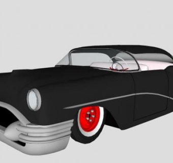 别克老爷车SU模型下载_sketchup草图大师SKP模型