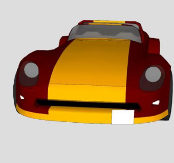 侠盗女妖跑车SU模型下载_sketchup草图大师SKP模型