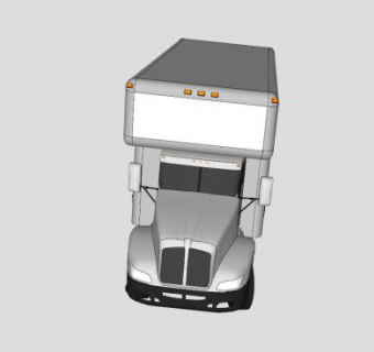 肯沃斯T660卡车SU模型下载_sketchup草图大师SKP模型