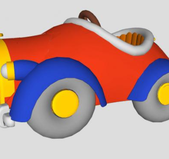 游乐园玩具汽车SU模型下载_sketchup草图大师SKP模型