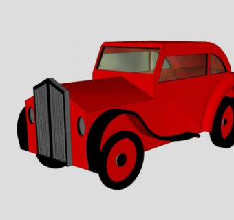 劳斯莱斯简易版汽车SU模型下载_sketchup草图大师SKP模型