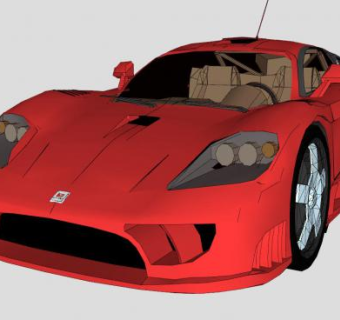 赛麟S7跑车SU模型下载_sketchup草图大师SKP模型