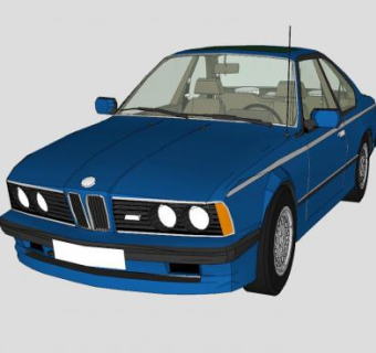 宝马M6汽车SU模型下载_sketchup草图大师SKP模型