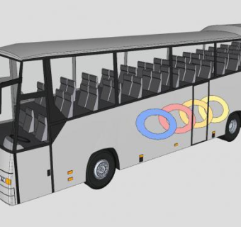 沃尔沃巴士SU模型下载_sketchup草图大师SKP模型