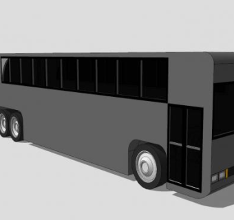 公共汽车SU模型下载_sketchup草图大师SKP模型