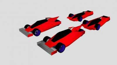 三轮赛车SU模型下载_sketchup草图大师SKP模型