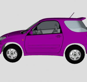 丰田荣放rav4汽车SU模型下载_sketchup草图大师SKP模型