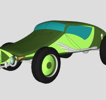 四驱车SU模型下载_sketchup草图大师SKP模型
