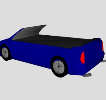 简易折叠式敞篷轿车SU模型下载_sketchup草图大师SKP模型