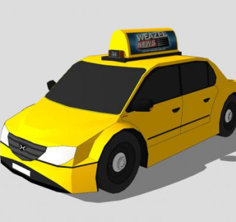 伊斯坦布尔出租车SU模型下载_sketchup草图大师SKP模型