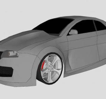 阿尔法罗密欧GT汽车SU模型下载_sketchup草图大师SKP模型
