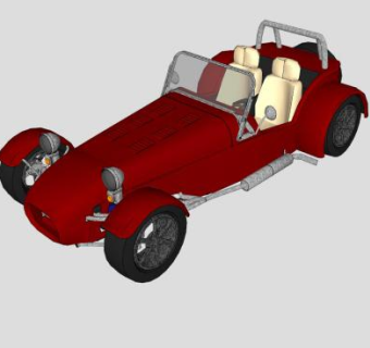 卡特汉姆赛车SU模型下载_sketchup草图大师SKP模型
