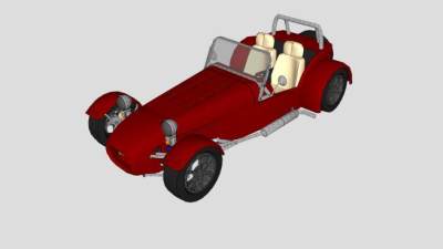 卡特汉姆赛车SU模型下载_sketchup草图大师SKP模型