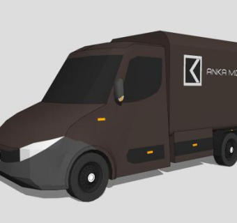 小型运输货车SU模型下载_sketchup草图大师SKP模型