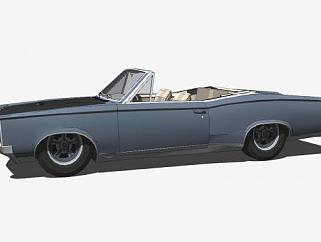 1967庞蒂亚克GTO敞篷车SU模型下载_sketchup草图大师SKP模型