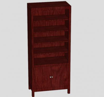 桃花心木架子SU模型下载_sketchup草图大师SKP模型