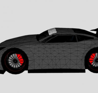 黑色跑车SU模型下载_sketchup草图大师SKP模型