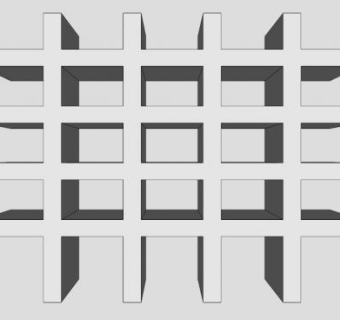 板式家具白色书架SU模型下载_sketchup草图大师SKP模型