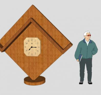 现代极简主义书柜SU模型下载_sketchup草图大师SKP模型