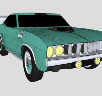 普利茅斯汽车SU模型下载_sketchup草图大师SKP模型