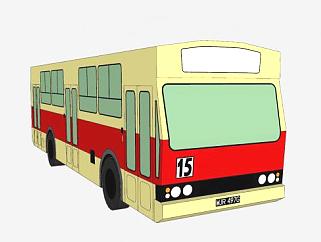 M11巴士SU模型下载_sketchup草图大师SKP模型