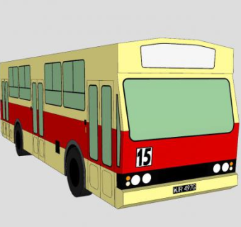 M11巴士SU模型下载_sketchup草图大师SKP模型