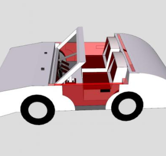 侠盗猎车手汽车SU模型下载_sketchup草图大师SKP模型