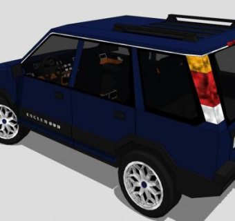 英格伍德越野车SU模型下载_sketchup草图大师SKP模型