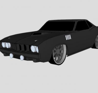 美国普利茅斯汽车SU模型下载_sketchup草图大师SKP模型