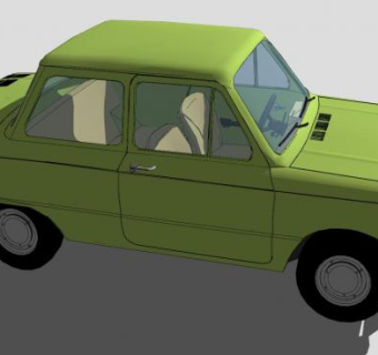 ZAZ汽车SU模型下载_sketchup草图大师SKP模型