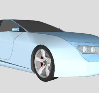 英国C20赛车SU模型下载_sketchup草图大师SKP模型