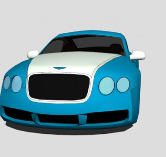 宾利大陆GT汽车SU模型下载_sketchup草图大师SKP模型