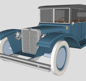 古典汽车SU模型下载_sketchup草图大师SKP模型