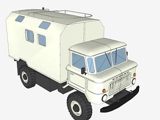 <em>俄罗斯</em>GAZ66轻卡SU模型下载_sketchup草图大师SKP模型